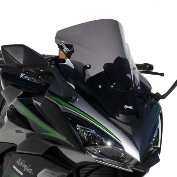 Motorrad Windschutzscheibe Shield Wind Screen Windschutzscheibe für Kawasaki Ninja 1000 Z1000SX 2010-2013 Schwarz）
