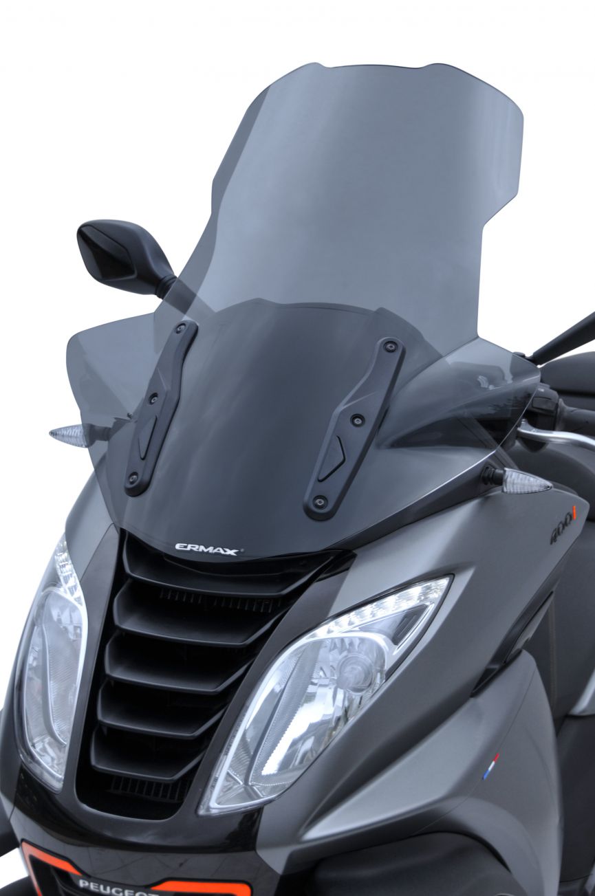 Bulle ermax sport pour METROPOLIS 400 I 2013 2017 noir clair