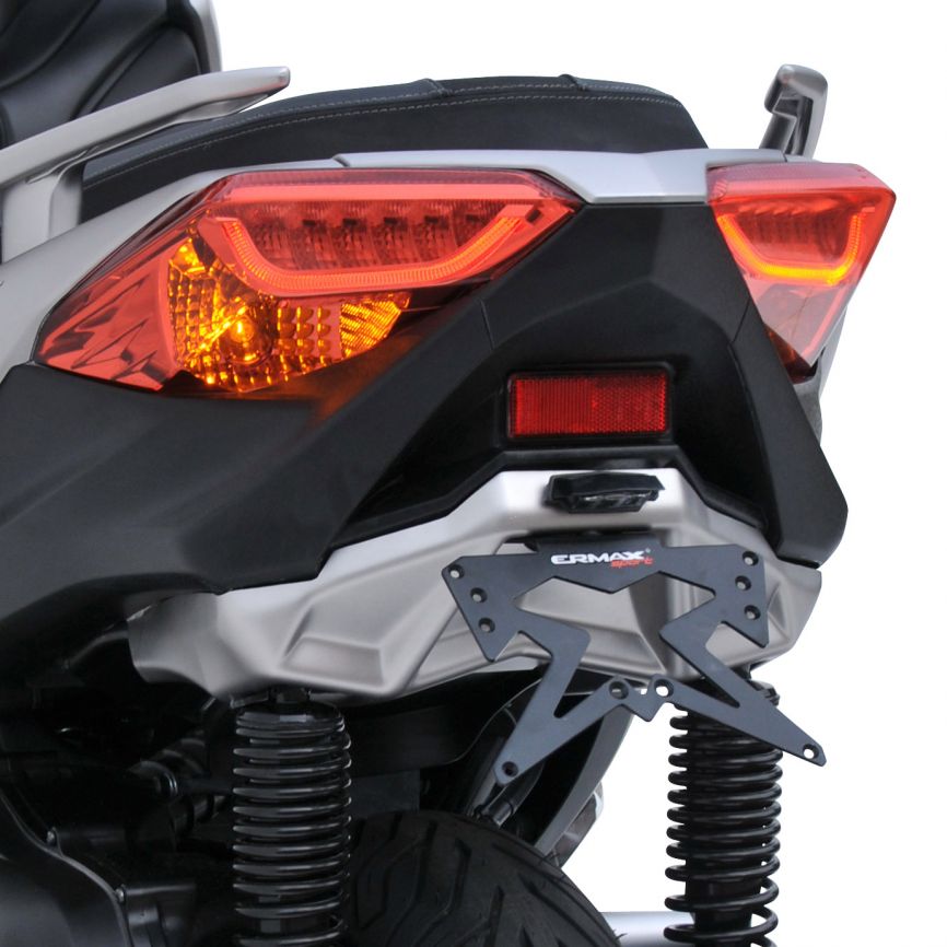 Herwey Plaque de protection d'extension de support latéral anti-dérapant  pour moto pour Yamaha Nmax155 XMAX 300, protection de support latérale pour  Yamaha, béquille de moto 